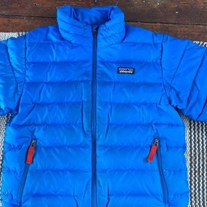 Blue boys Patagonia down sweater